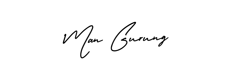 Make a beautiful signature design for name Man Gurung. Use this online signature maker to create a handwritten signature for free. Man Gurung signature style 3 images and pictures png