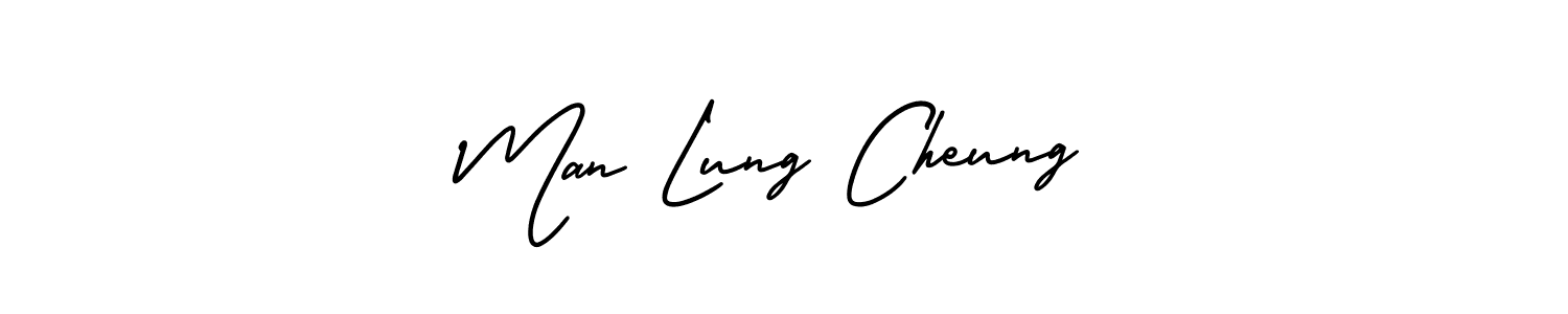 Create a beautiful signature design for name Man Lung Cheung. With this signature (AmerikaSignatureDemo-Regular) fonts, you can make a handwritten signature for free. Man Lung Cheung signature style 3 images and pictures png