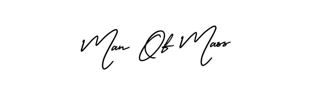 You should practise on your own different ways (AmerikaSignatureDemo-Regular) to write your name (Man Of Mass) in signature. don't let someone else do it for you. Man Of Mass signature style 3 images and pictures png