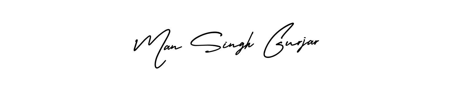 Also we have Man Singh Gurjar name is the best signature style. Create professional handwritten signature collection using AmerikaSignatureDemo-Regular autograph style. Man Singh Gurjar signature style 3 images and pictures png