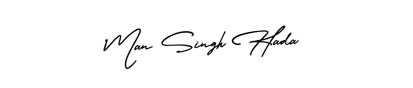 Also You can easily find your signature by using the search form. We will create Man Singh Hada name handwritten signature images for you free of cost using AmerikaSignatureDemo-Regular sign style. Man Singh Hada signature style 3 images and pictures png