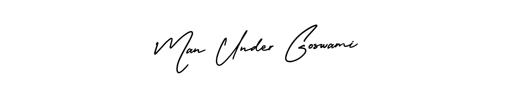 Also we have Man Under Goswami name is the best signature style. Create professional handwritten signature collection using AmerikaSignatureDemo-Regular autograph style. Man Under Goswami signature style 3 images and pictures png