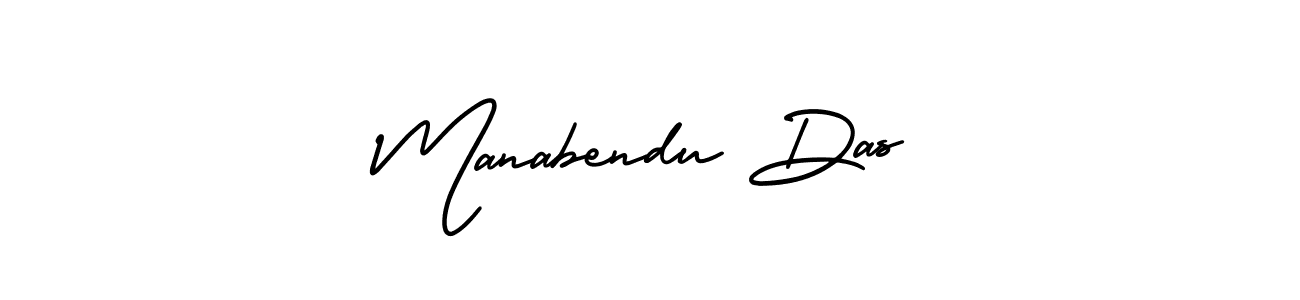 How to make Manabendu Das name signature. Use AmerikaSignatureDemo-Regular style for creating short signs online. This is the latest handwritten sign. Manabendu Das signature style 3 images and pictures png