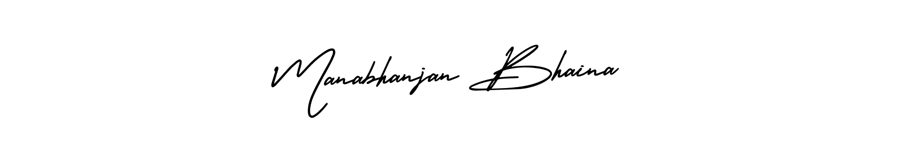 Also You can easily find your signature by using the search form. We will create Manabhanjan Bhaina name handwritten signature images for you free of cost using AmerikaSignatureDemo-Regular sign style. Manabhanjan Bhaina signature style 3 images and pictures png