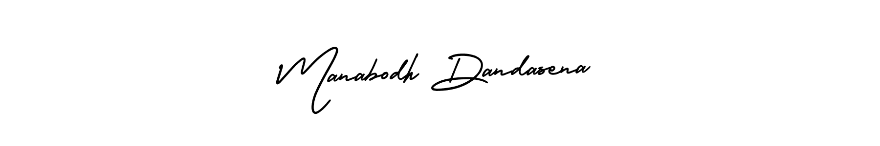 This is the best signature style for the Manabodh Dandasena name. Also you like these signature font (AmerikaSignatureDemo-Regular). Mix name signature. Manabodh Dandasena signature style 3 images and pictures png