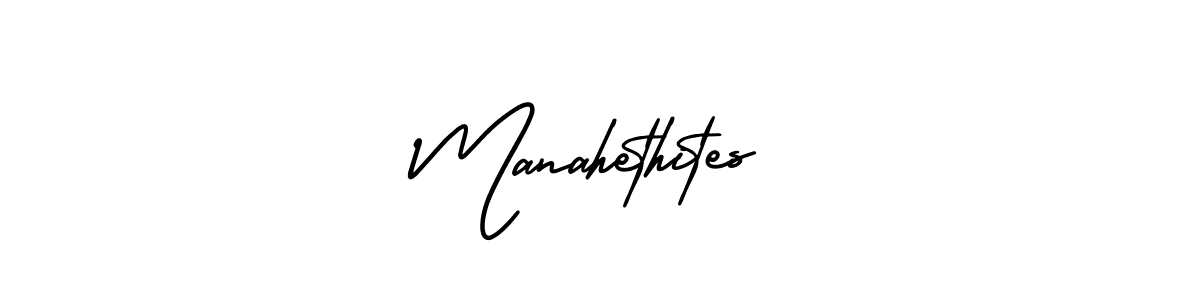 How to make Manahethites signature? AmerikaSignatureDemo-Regular is a professional autograph style. Create handwritten signature for Manahethites name. Manahethites signature style 3 images and pictures png