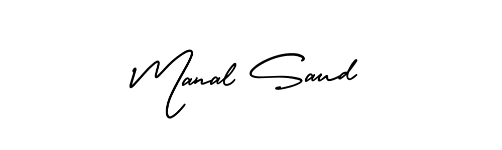 Manal Saud stylish signature style. Best Handwritten Sign (AmerikaSignatureDemo-Regular) for my name. Handwritten Signature Collection Ideas for my name Manal Saud. Manal Saud signature style 3 images and pictures png