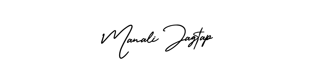 Make a beautiful signature design for name Manali Jagtap. With this signature (AmerikaSignatureDemo-Regular) style, you can create a handwritten signature for free. Manali Jagtap signature style 3 images and pictures png