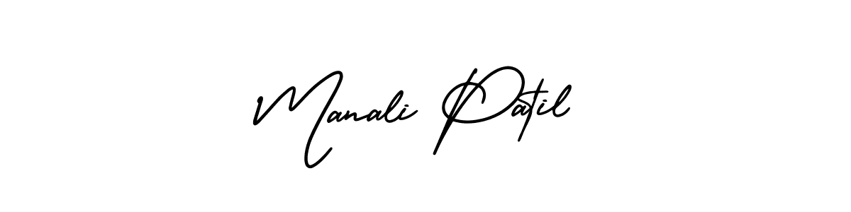 Design your own signature with our free online signature maker. With this signature software, you can create a handwritten (AmerikaSignatureDemo-Regular) signature for name Manali Patil. Manali Patil signature style 3 images and pictures png