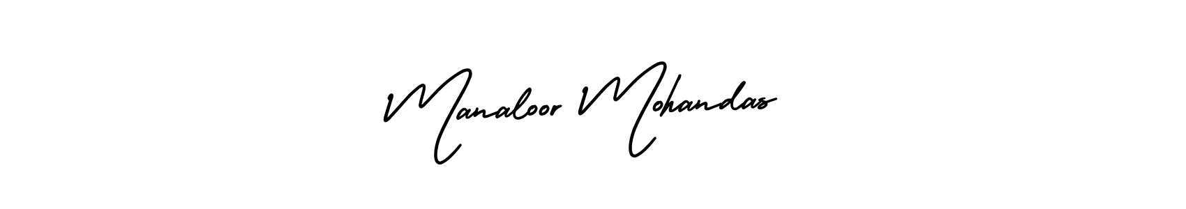 How to make Manaloor Mohandas signature? AmerikaSignatureDemo-Regular is a professional autograph style. Create handwritten signature for Manaloor Mohandas name. Manaloor Mohandas signature style 3 images and pictures png