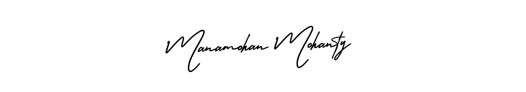 Design your own signature with our free online signature maker. With this signature software, you can create a handwritten (AmerikaSignatureDemo-Regular) signature for name Manamohan Mohanty. Manamohan Mohanty signature style 3 images and pictures png