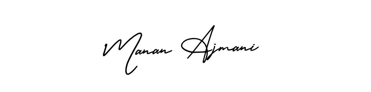 Also You can easily find your signature by using the search form. We will create Manan Ajmani name handwritten signature images for you free of cost using AmerikaSignatureDemo-Regular sign style. Manan Ajmani signature style 3 images and pictures png