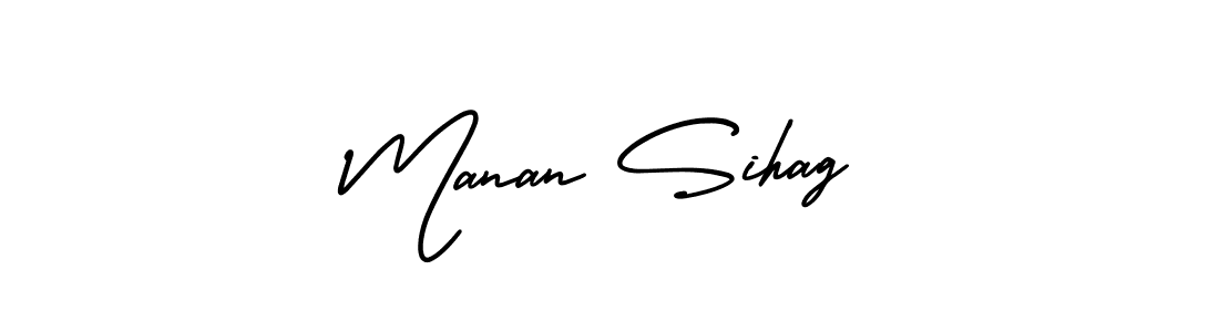 Also You can easily find your signature by using the search form. We will create Manan Sihag name handwritten signature images for you free of cost using AmerikaSignatureDemo-Regular sign style. Manan Sihag signature style 3 images and pictures png
