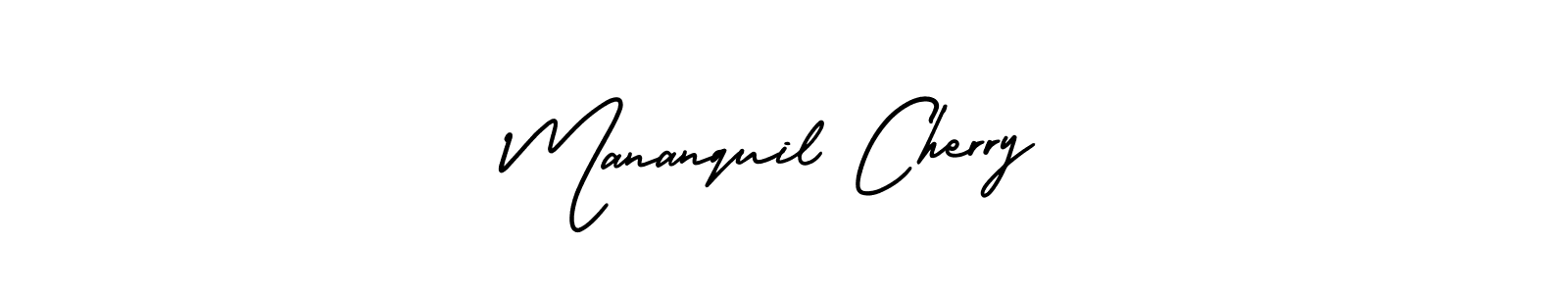 Here are the top 10 professional signature styles for the name Mananquil Cherry. These are the best autograph styles you can use for your name. Mananquil Cherry signature style 3 images and pictures png