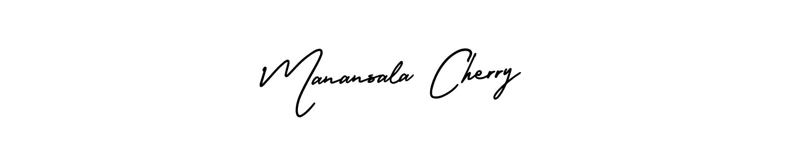 Make a short Manansala Cherry signature style. Manage your documents anywhere anytime using AmerikaSignatureDemo-Regular. Create and add eSignatures, submit forms, share and send files easily. Manansala Cherry signature style 3 images and pictures png