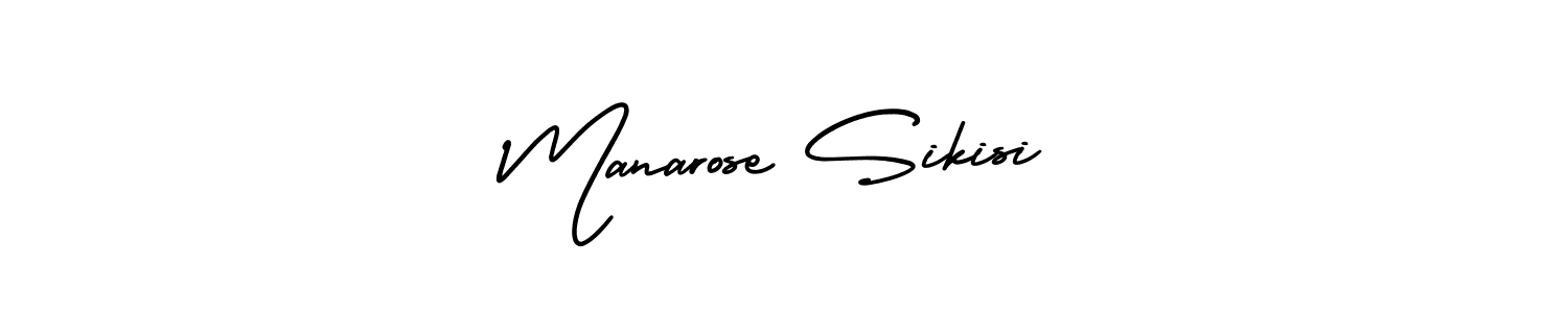 You can use this online signature creator to create a handwritten signature for the name Manarose Sikisi. This is the best online autograph maker. Manarose Sikisi signature style 3 images and pictures png