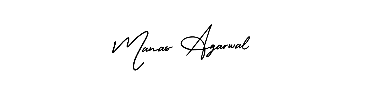 Design your own signature with our free online signature maker. With this signature software, you can create a handwritten (AmerikaSignatureDemo-Regular) signature for name Manas Agarwal. Manas Agarwal signature style 3 images and pictures png