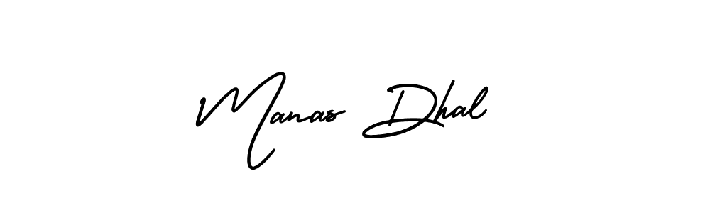 Create a beautiful signature design for name Manas Dhal. With this signature (AmerikaSignatureDemo-Regular) fonts, you can make a handwritten signature for free. Manas Dhal signature style 3 images and pictures png