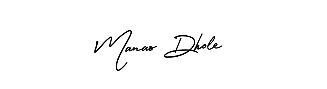 Make a short Manas Dhole signature style. Manage your documents anywhere anytime using AmerikaSignatureDemo-Regular. Create and add eSignatures, submit forms, share and send files easily. Manas Dhole signature style 3 images and pictures png