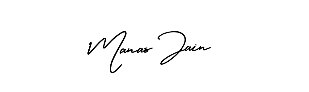 Create a beautiful signature design for name Manas Jain. With this signature (AmerikaSignatureDemo-Regular) fonts, you can make a handwritten signature for free. Manas Jain signature style 3 images and pictures png