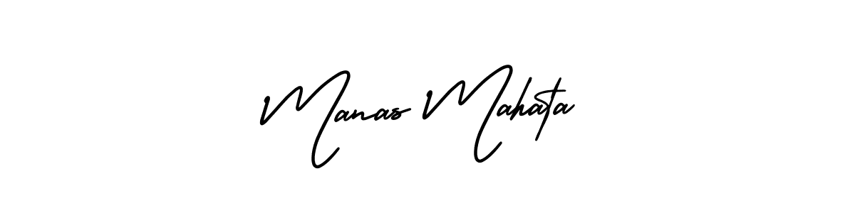 How to Draw Manas Mahata signature style? AmerikaSignatureDemo-Regular is a latest design signature styles for name Manas Mahata. Manas Mahata signature style 3 images and pictures png