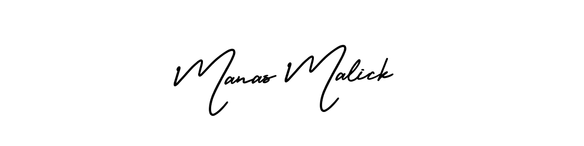 if you are searching for the best signature style for your name Manas Malick. so please give up your signature search. here we have designed multiple signature styles  using AmerikaSignatureDemo-Regular. Manas Malick signature style 3 images and pictures png