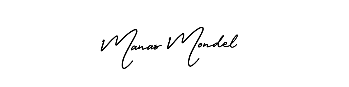 Design your own signature with our free online signature maker. With this signature software, you can create a handwritten (AmerikaSignatureDemo-Regular) signature for name Manas Mondel. Manas Mondel signature style 3 images and pictures png