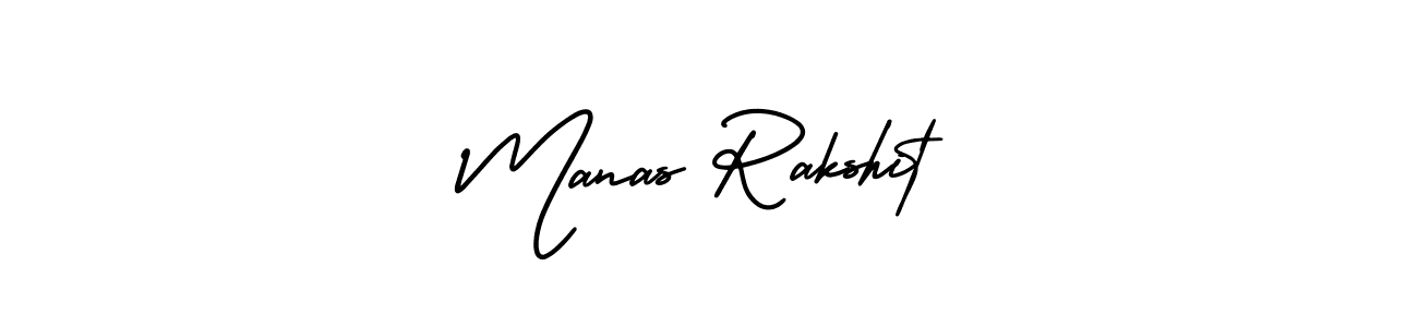 Manas Rakshit stylish signature style. Best Handwritten Sign (AmerikaSignatureDemo-Regular) for my name. Handwritten Signature Collection Ideas for my name Manas Rakshit. Manas Rakshit signature style 3 images and pictures png
