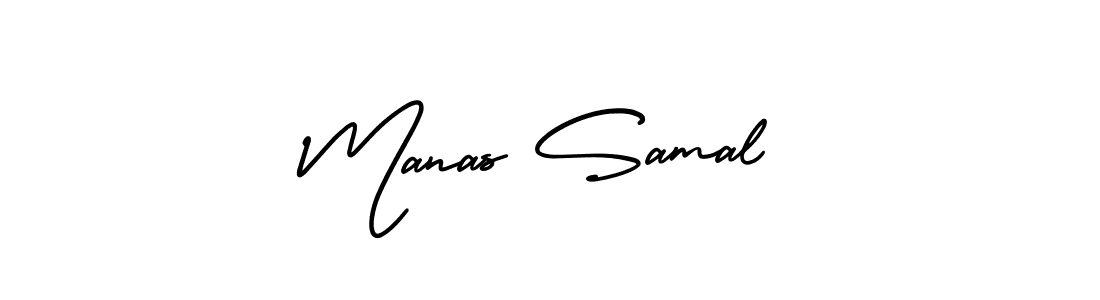Make a beautiful signature design for name Manas Samal. With this signature (AmerikaSignatureDemo-Regular) style, you can create a handwritten signature for free. Manas Samal signature style 3 images and pictures png