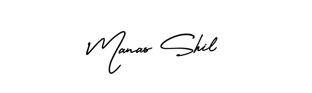 Also we have Manas Shil name is the best signature style. Create professional handwritten signature collection using AmerikaSignatureDemo-Regular autograph style. Manas Shil signature style 3 images and pictures png