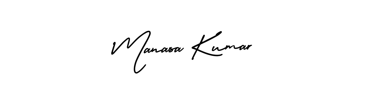 It looks lik you need a new signature style for name Manasa Kumar. Design unique handwritten (AmerikaSignatureDemo-Regular) signature with our free signature maker in just a few clicks. Manasa Kumar signature style 3 images and pictures png