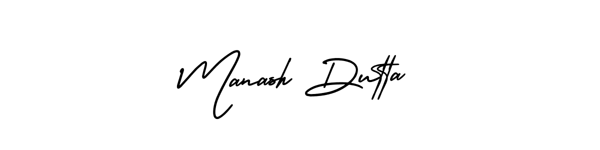 How to Draw Manash Dutta signature style? AmerikaSignatureDemo-Regular is a latest design signature styles for name Manash Dutta. Manash Dutta signature style 3 images and pictures png