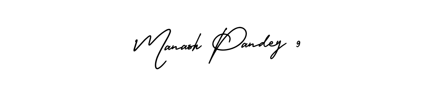 Also You can easily find your signature by using the search form. We will create Manash Pandey 9 name handwritten signature images for you free of cost using AmerikaSignatureDemo-Regular sign style. Manash Pandey 9 signature style 3 images and pictures png