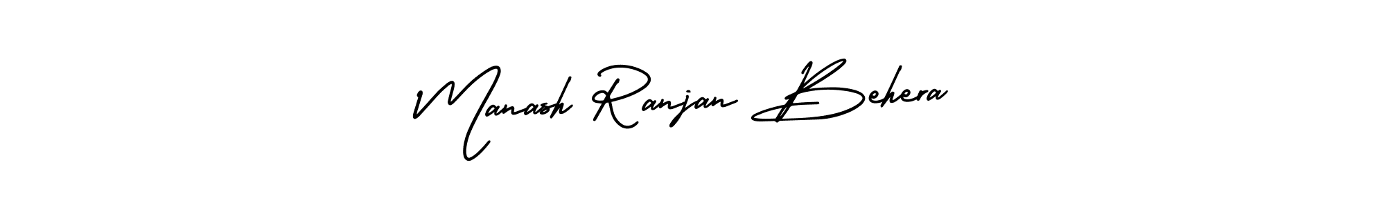 How to make Manash Ranjan Behera signature? AmerikaSignatureDemo-Regular is a professional autograph style. Create handwritten signature for Manash Ranjan Behera name. Manash Ranjan Behera signature style 3 images and pictures png