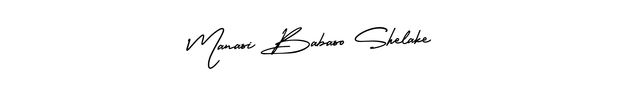 Create a beautiful signature design for name Manasi Babaso Shelake. With this signature (AmerikaSignatureDemo-Regular) fonts, you can make a handwritten signature for free. Manasi Babaso Shelake signature style 3 images and pictures png