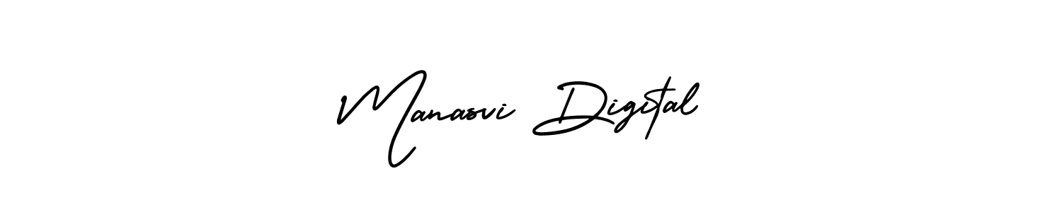 Manasvi Digital stylish signature style. Best Handwritten Sign (AmerikaSignatureDemo-Regular) for my name. Handwritten Signature Collection Ideas for my name Manasvi Digital. Manasvi Digital signature style 3 images and pictures png