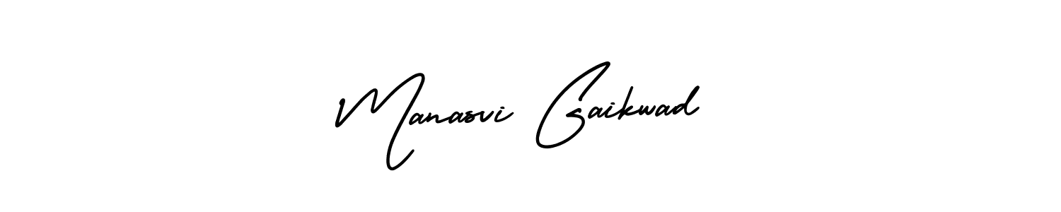 Design your own signature with our free online signature maker. With this signature software, you can create a handwritten (AmerikaSignatureDemo-Regular) signature for name Manasvi Gaikwad. Manasvi Gaikwad signature style 3 images and pictures png