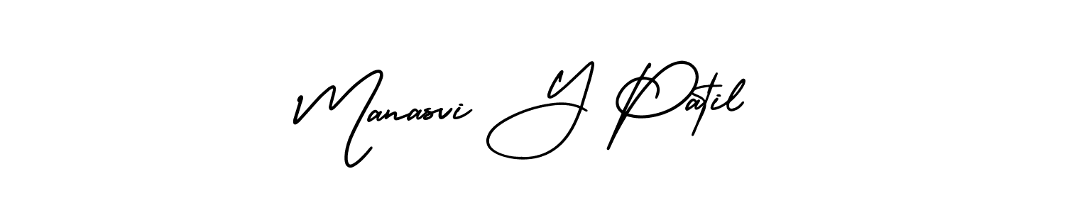 Make a beautiful signature design for name Manasvi Y Patil. Use this online signature maker to create a handwritten signature for free. Manasvi Y Patil signature style 3 images and pictures png