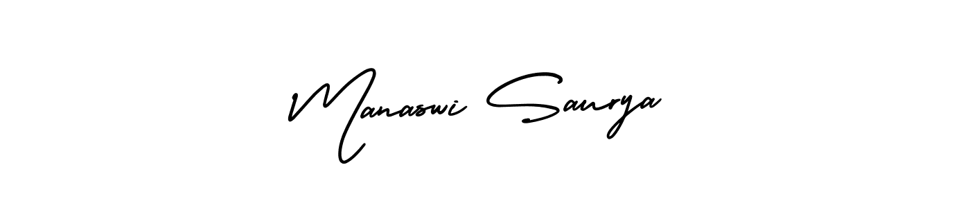 You can use this online signature creator to create a handwritten signature for the name Manaswi Saurya. This is the best online autograph maker. Manaswi Saurya signature style 3 images and pictures png