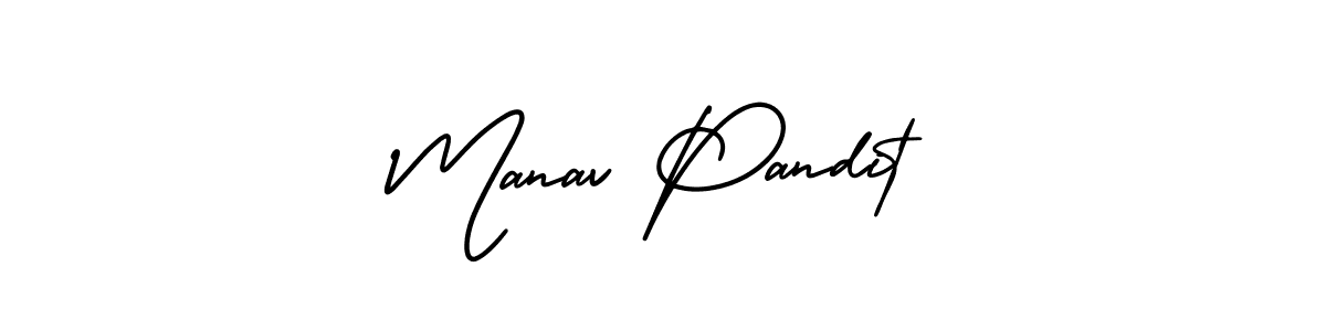 Use a signature maker to create a handwritten signature online. With this signature software, you can design (AmerikaSignatureDemo-Regular) your own signature for name Manav Pandit. Manav Pandit signature style 3 images and pictures png