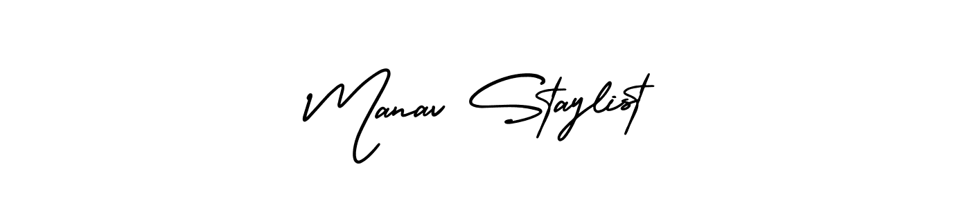 Make a short Manav Staylist signature style. Manage your documents anywhere anytime using AmerikaSignatureDemo-Regular. Create and add eSignatures, submit forms, share and send files easily. Manav Staylist signature style 3 images and pictures png