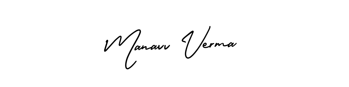 Make a beautiful signature design for name Manavv Verma. Use this online signature maker to create a handwritten signature for free. Manavv Verma signature style 3 images and pictures png