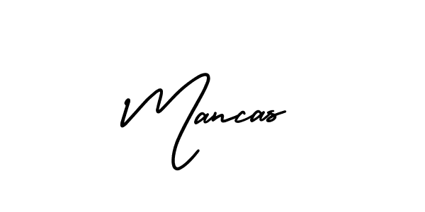 AmerikaSignatureDemo-Regular is a professional signature style that is perfect for those who want to add a touch of class to their signature. It is also a great choice for those who want to make their signature more unique. Get Mancas name to fancy signature for free. Mancas signature style 3 images and pictures png