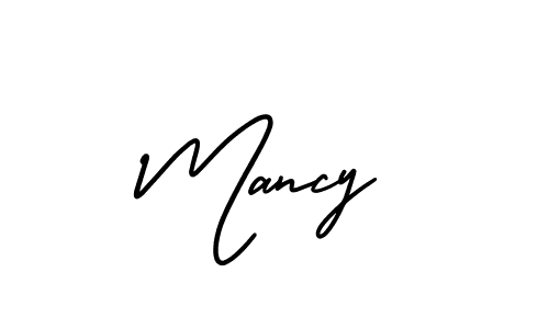 Mancy stylish signature style. Best Handwritten Sign (AmerikaSignatureDemo-Regular) for my name. Handwritten Signature Collection Ideas for my name Mancy. Mancy signature style 3 images and pictures png