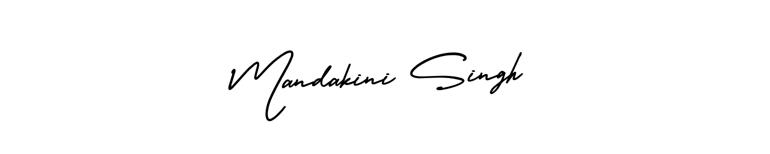 How to make Mandakini Singh name signature. Use AmerikaSignatureDemo-Regular style for creating short signs online. This is the latest handwritten sign. Mandakini Singh signature style 3 images and pictures png
