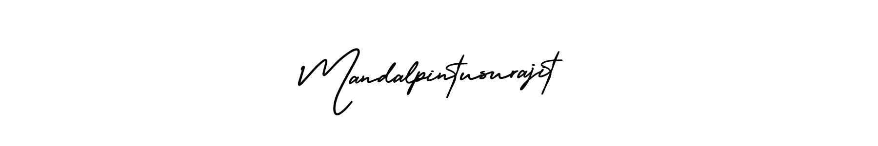 Design your own signature with our free online signature maker. With this signature software, you can create a handwritten (AmerikaSignatureDemo-Regular) signature for name Mandalpintusurajit. Mandalpintusurajit signature style 3 images and pictures png