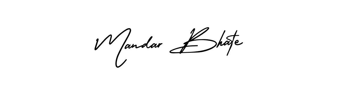 Design your own signature with our free online signature maker. With this signature software, you can create a handwritten (AmerikaSignatureDemo-Regular) signature for name Mandar Bhate. Mandar Bhate signature style 3 images and pictures png