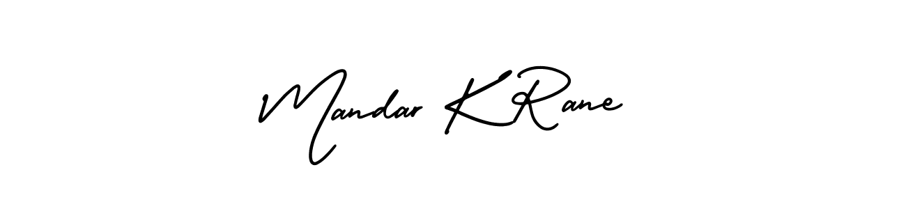 Create a beautiful signature design for name Mandar K Rane. With this signature (AmerikaSignatureDemo-Regular) fonts, you can make a handwritten signature for free. Mandar K Rane signature style 3 images and pictures png