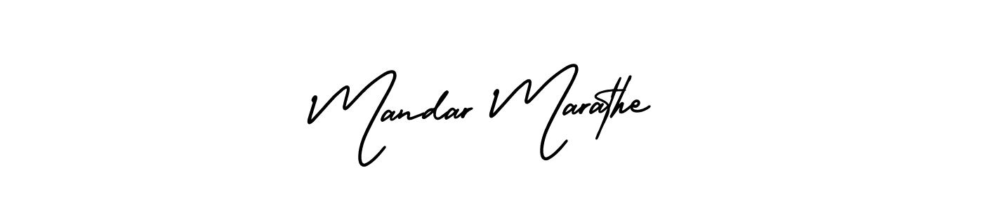 How to make Mandar Marathe signature? AmerikaSignatureDemo-Regular is a professional autograph style. Create handwritten signature for Mandar Marathe name. Mandar Marathe signature style 3 images and pictures png
