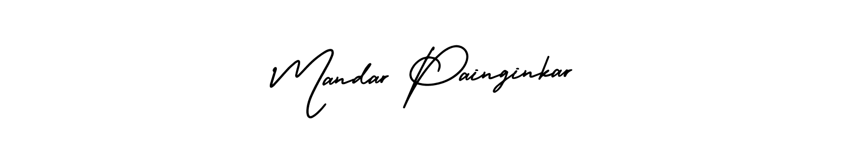 It looks lik you need a new signature style for name Mandar Painginkar. Design unique handwritten (AmerikaSignatureDemo-Regular) signature with our free signature maker in just a few clicks. Mandar Painginkar signature style 3 images and pictures png